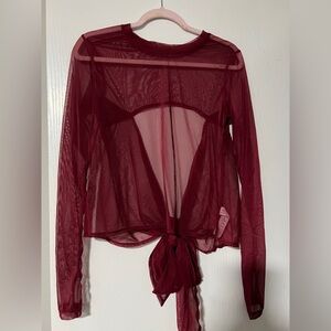 POPFLEX bow back mesh top